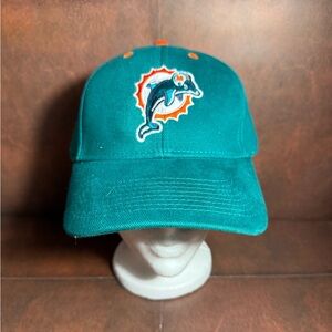 MIAMI DOLPHINS HAT NFL FOOTBALL AUTHENTIC TEAM LOGO CAP NEW WITH TAGS VNTG